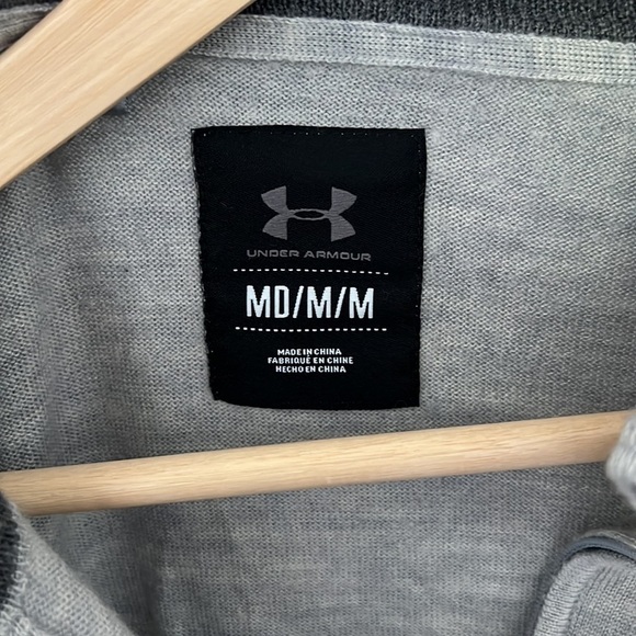 Under Armour Men’s Wool Blend Quarter Zip spillover - Size Medium - Picture 5 of 8